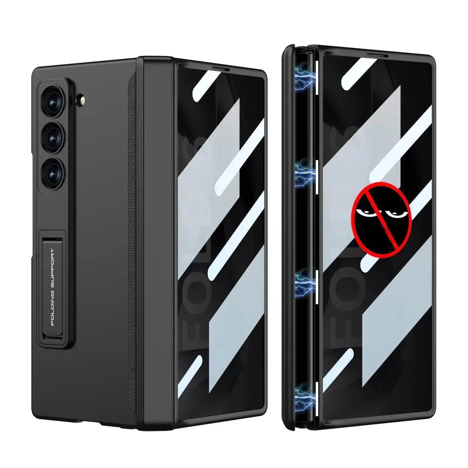 Galaxy Z Fold Series Ultimate Armor Privacy Screen Case [ Anti- Spy Glass]