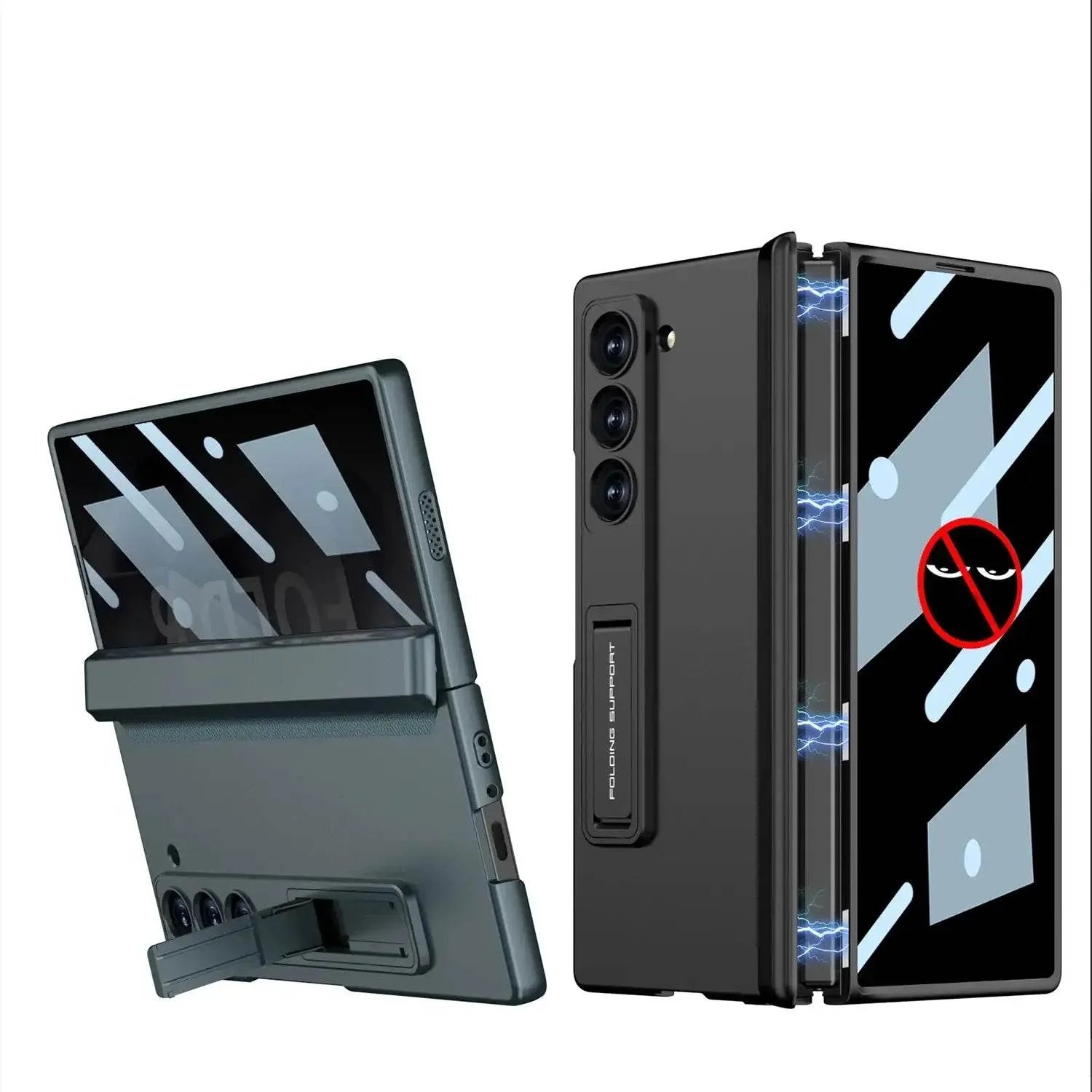 Galaxy Z Fold Series Ultimate Armor Privacy Screen Case [ Anti- Spy Glass]