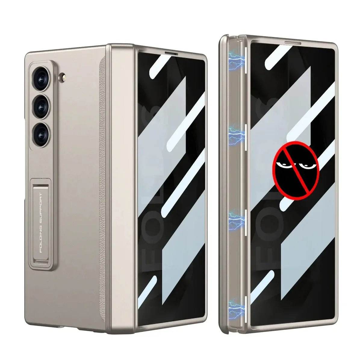 Galaxy Z Fold Series Ultimate Armor Privacy Screen Case [ Anti- Spy Glass]