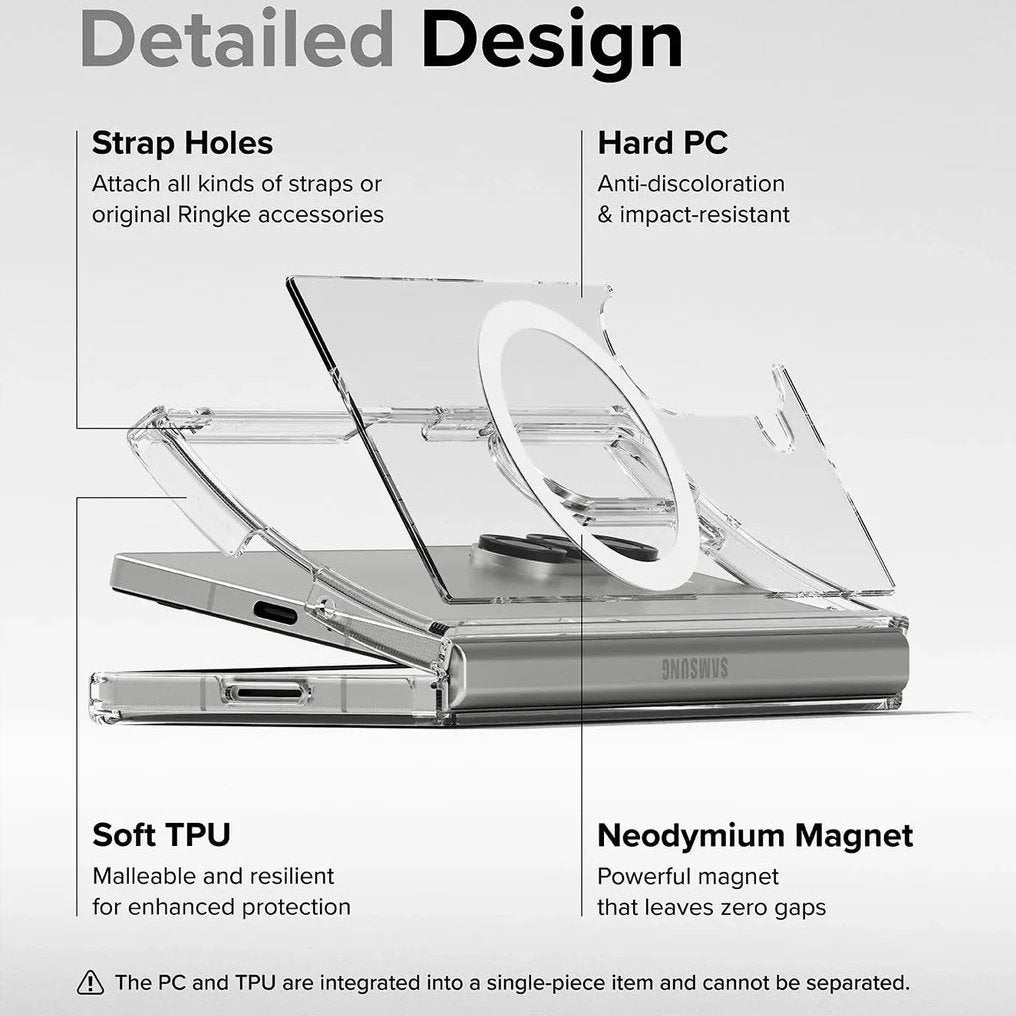 Galaxy Z Fold6 Anti-Knock TPU Transparent MagSafe Case